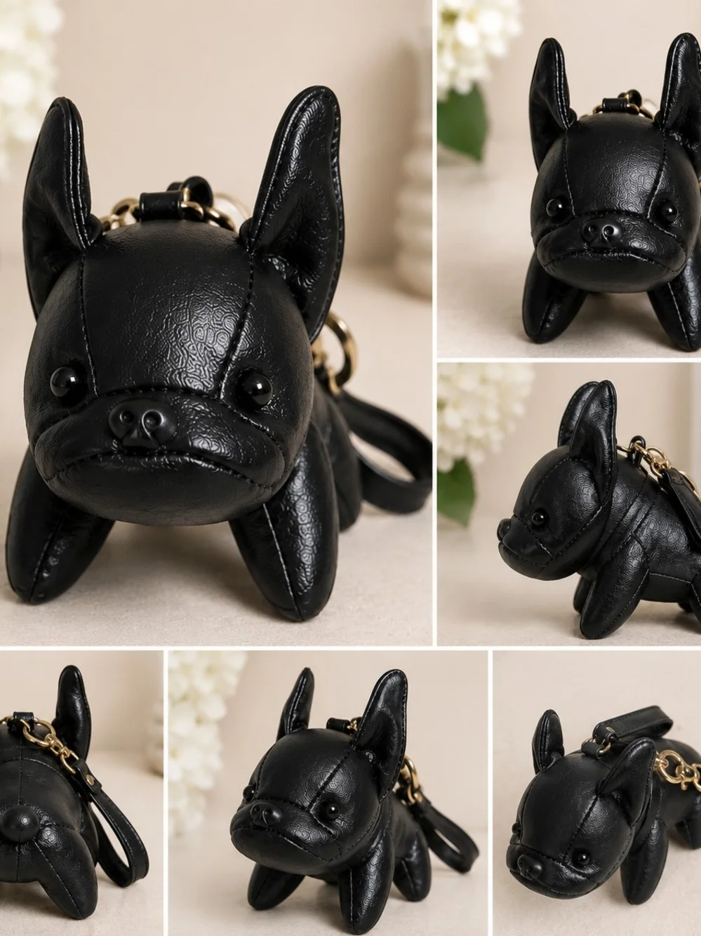 Black French Bulldog Bag Charm / Keychain 🐾🖤